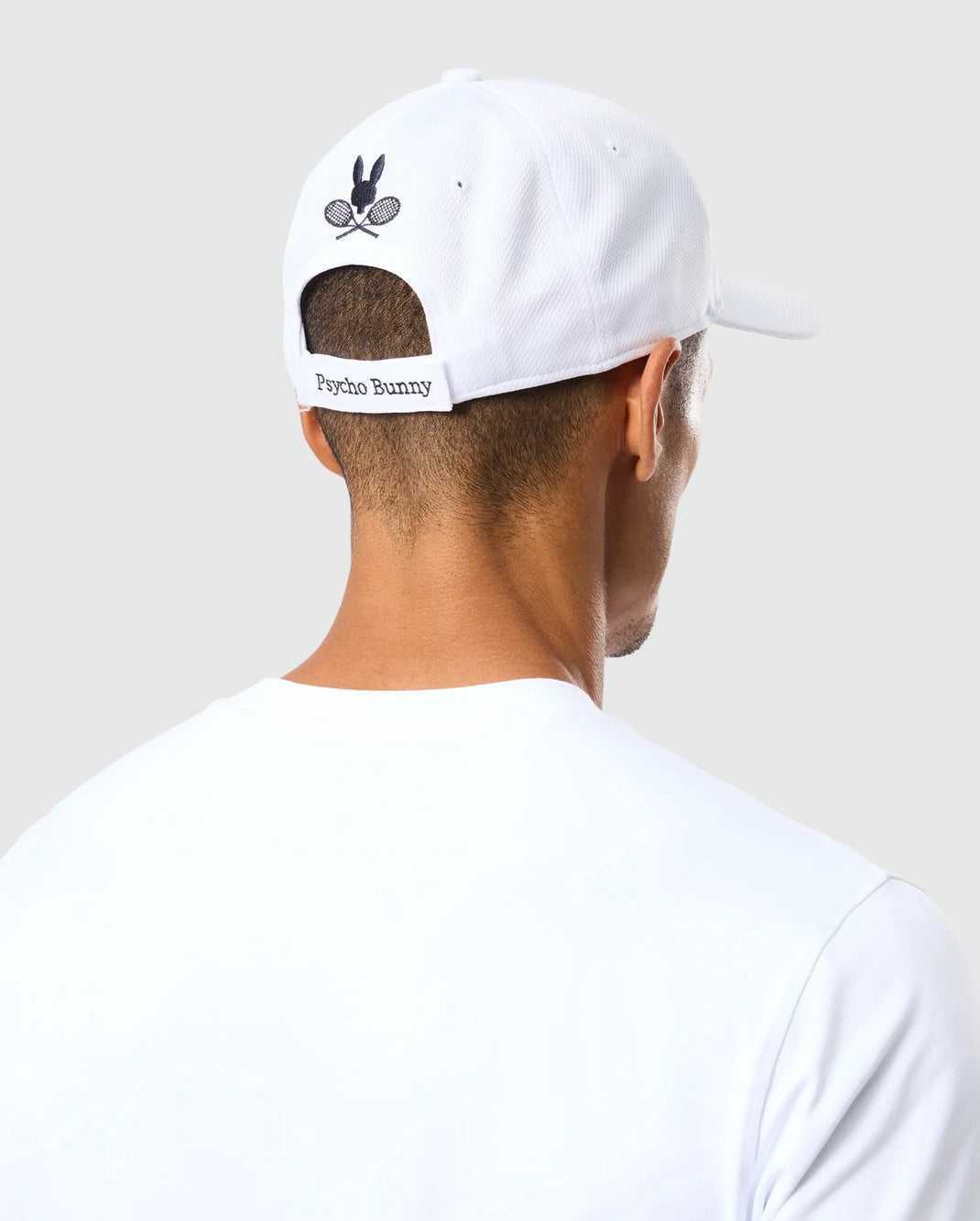 Casquettes Psycho Bunny Courtside Sport Cap Blanche Homme | WET-44157353